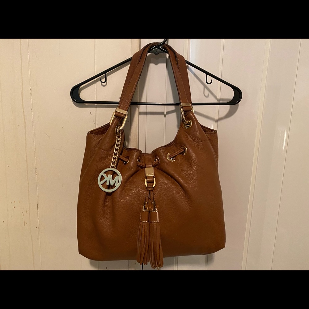 Brown leather Michael Kors bag